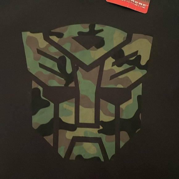 JEM Collective Transformers Men's Black Camo Autobots Logo T-Shirt - Picture 4 of 5